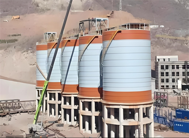 清新高架钢板仓